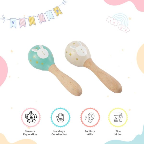 Forest Friends Wooden Rattle Toy Set