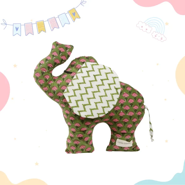 Elephant Soft Toy Green