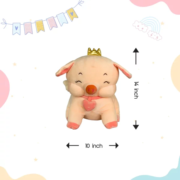 pig soft toy Dimensions