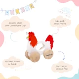 Rooster Wooden Toy uses