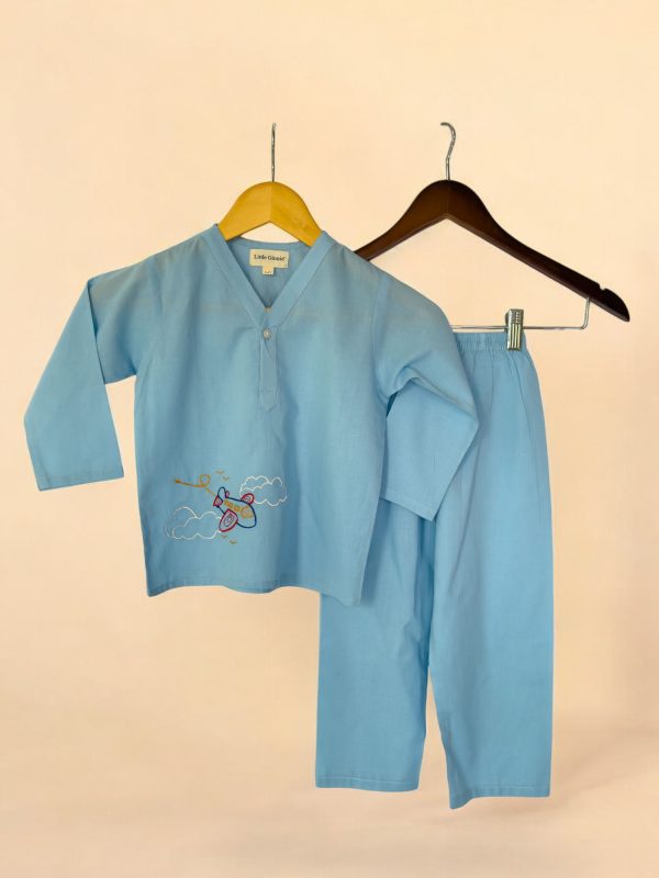 Blue Kurta Pajama for Kids