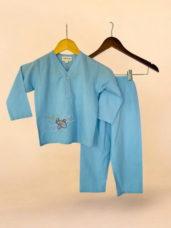 Blue Kurta Pajama for Kids