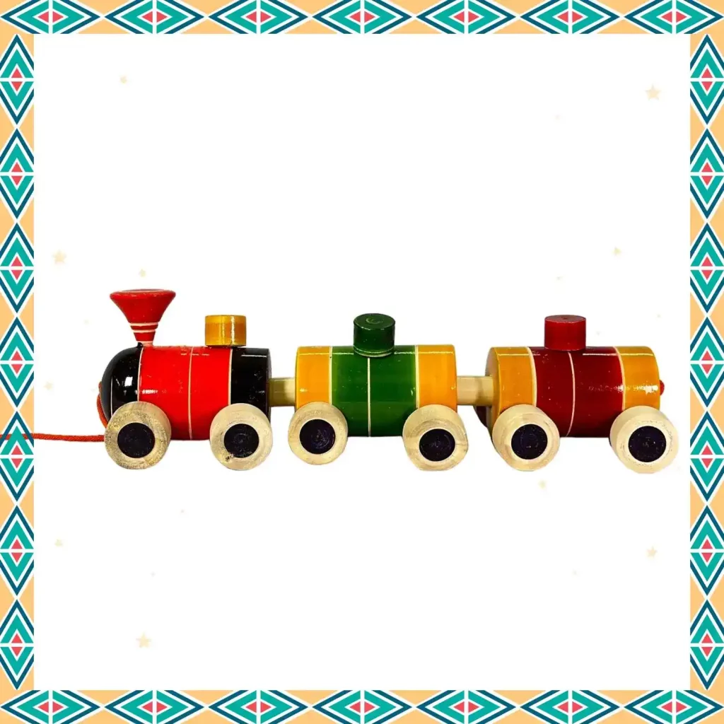 wooden train toy