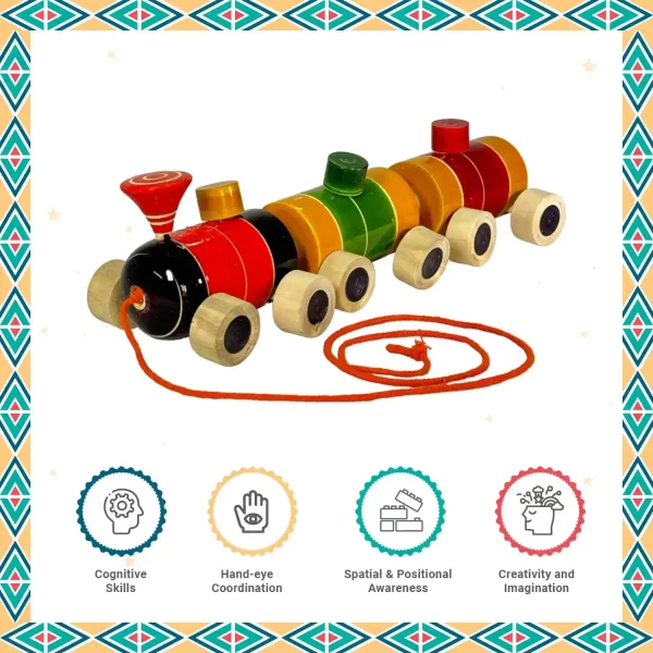 wooden train toy benefits