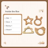 neem wood teether Inside the box