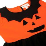 Halloween Orange And Black Baby Frock