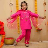 Pink Jacket Suit Set