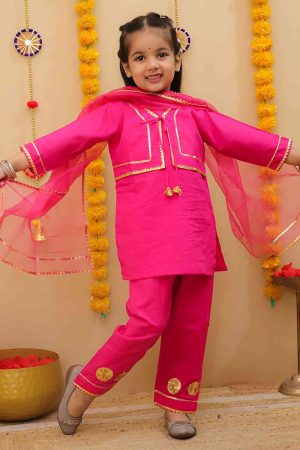 Pink Jacket Suit Set