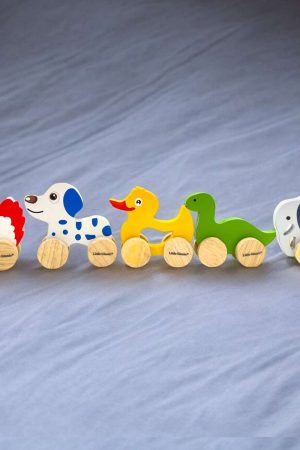 Pals on Wheels Wooden Toys Set