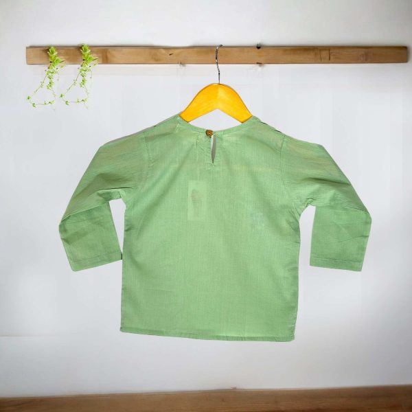 Green Unisex Crab Baby Night Suit