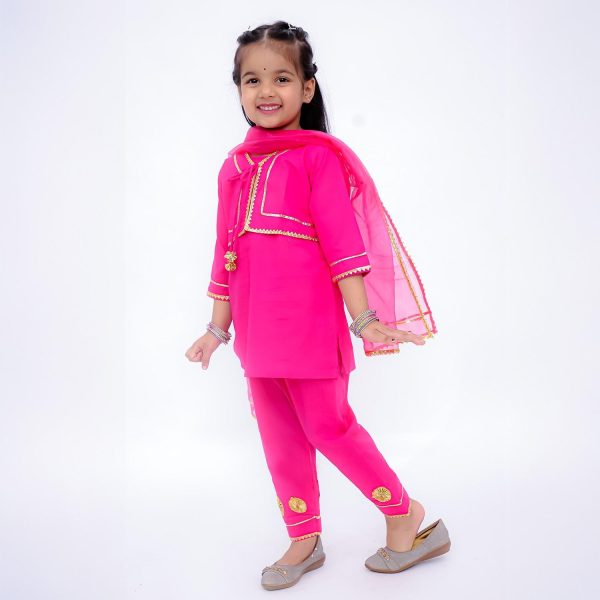Pink Jacket Suit Set