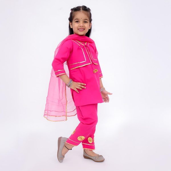 Pink Jacket Suit Set