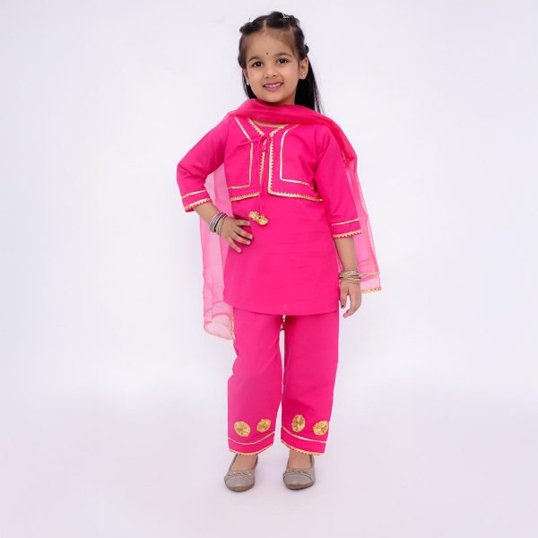 Pink Jacket Suit Set