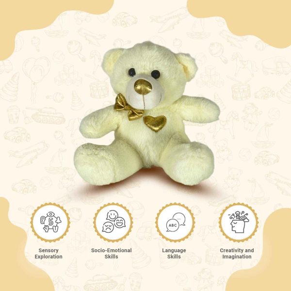 Cream Teddy Bear For Kids