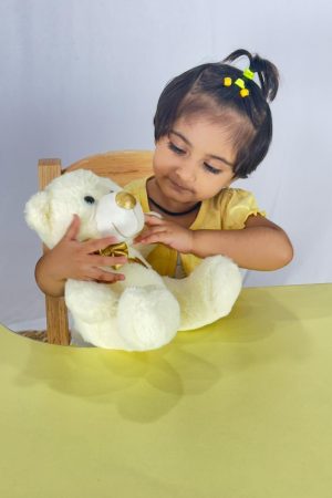 Cream Teddy Bear For Kids