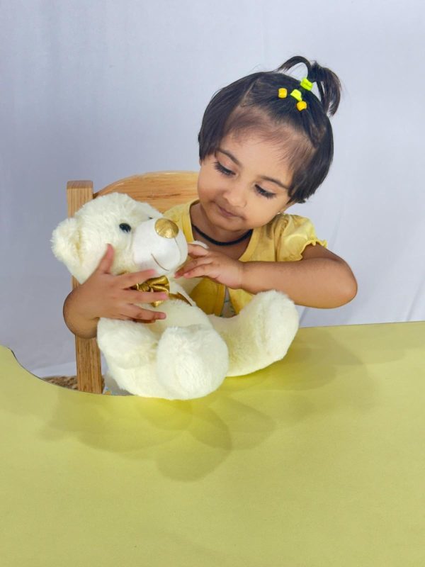 Cream Teddy Bear For Kids