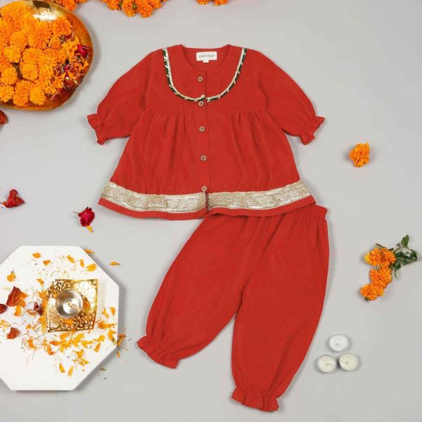 Red Co Ord Set