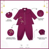 Wine Colored Coord Set