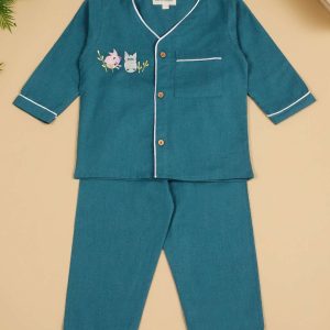 Navy Blue Baby Night Suit