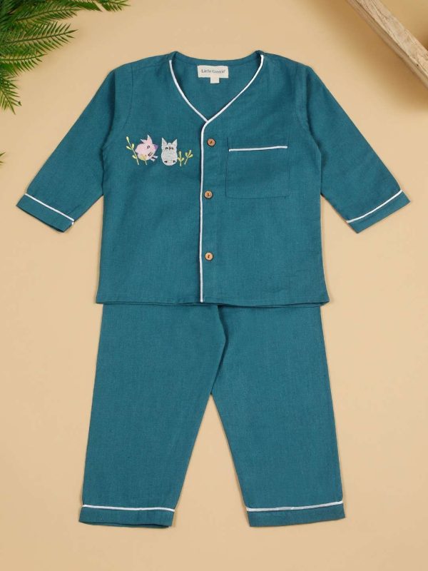 Navy Blue Baby Night Suit