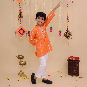 Orange Kurta Pajama