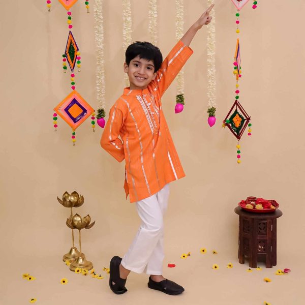 Orange Kurta Pajama