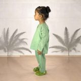 Green Unisex Crab Baby Night Suit