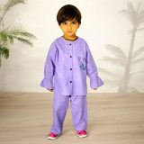 Purple Cat Baby Night Suit