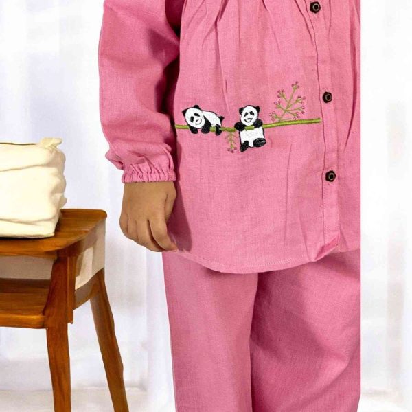 Pink Panda Baby Night Suit