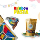 Rainbow Pasta Sensory Toys