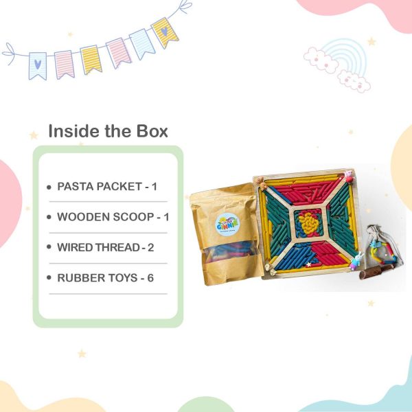 Rainbow Pasta Sensory Toys