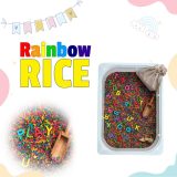 Rainbow Rice Sensory Toys