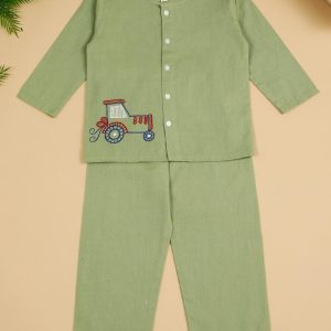 Green Kurta Pajama for Kids