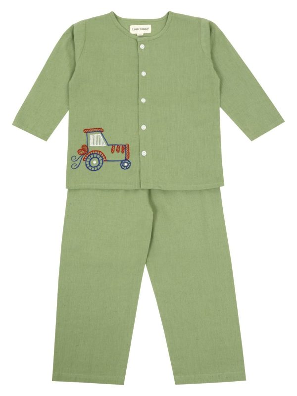 Green Kurta Pajama for Kids