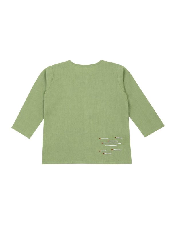 Green Kurta Pajama for Kids