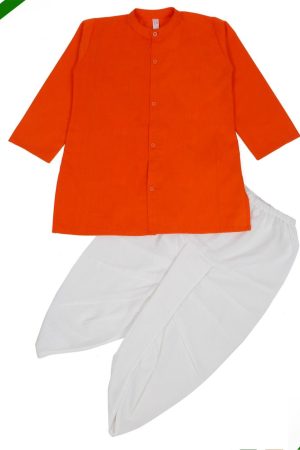 Orange Dhoti Kurta