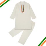 Tricolour White Kurta Pajama