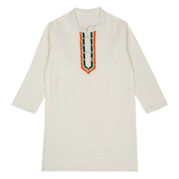 Tricolour White Kurta Pajama