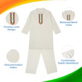 Tricolour White Kurta Pajama