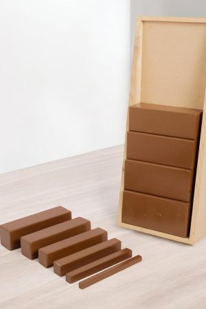 brown stairs montessori​