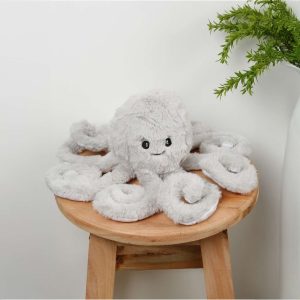 Grey Octopus Stuffed Toy