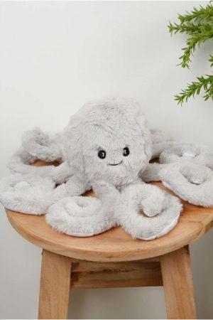 Grey Octopus Stuffed Toy
