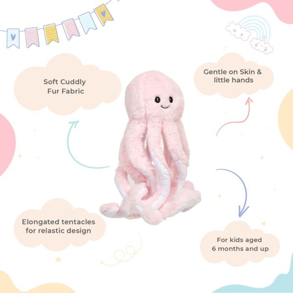 Pink Octopus Stuffed Toy