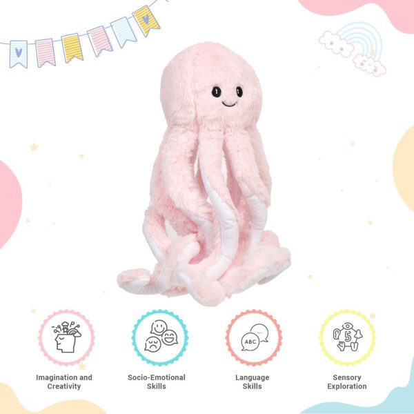 Pink Octopus Stuffed Toy