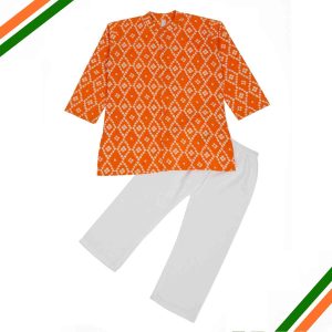 Orange Bandhani Kurta Pajama