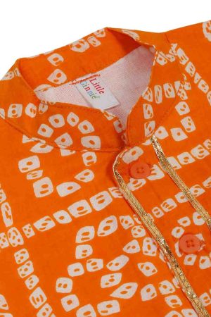 Kurta Pajama With Bandhani Jacket