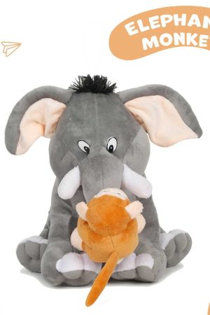 Elephant Monkey Soft Toy
