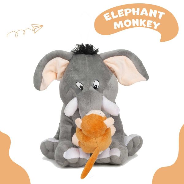 Elephant Monkey Soft Toy