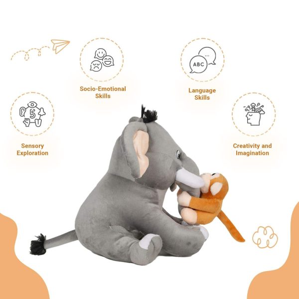 Elephant Monkey Soft Toy