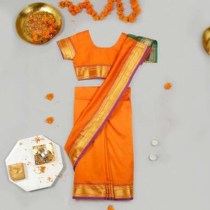 Light Orange Saree